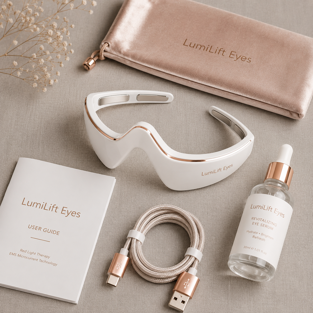 LumiLift™ 2-in-1 Red Light Therapy + EMS To Erase Eye Bags
