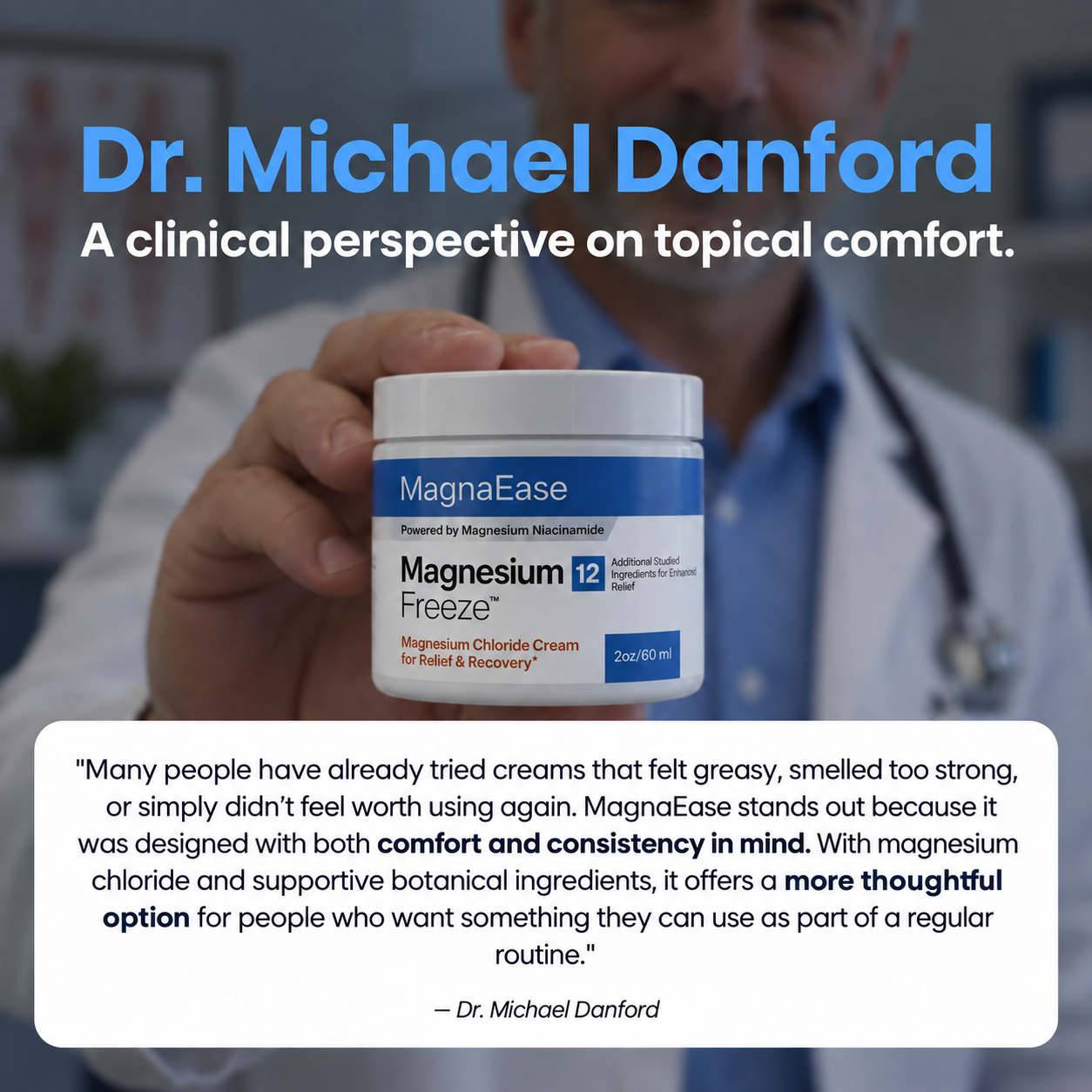 MagnaEase™ Magnesium Chloride Cream for Relief & Recovery
